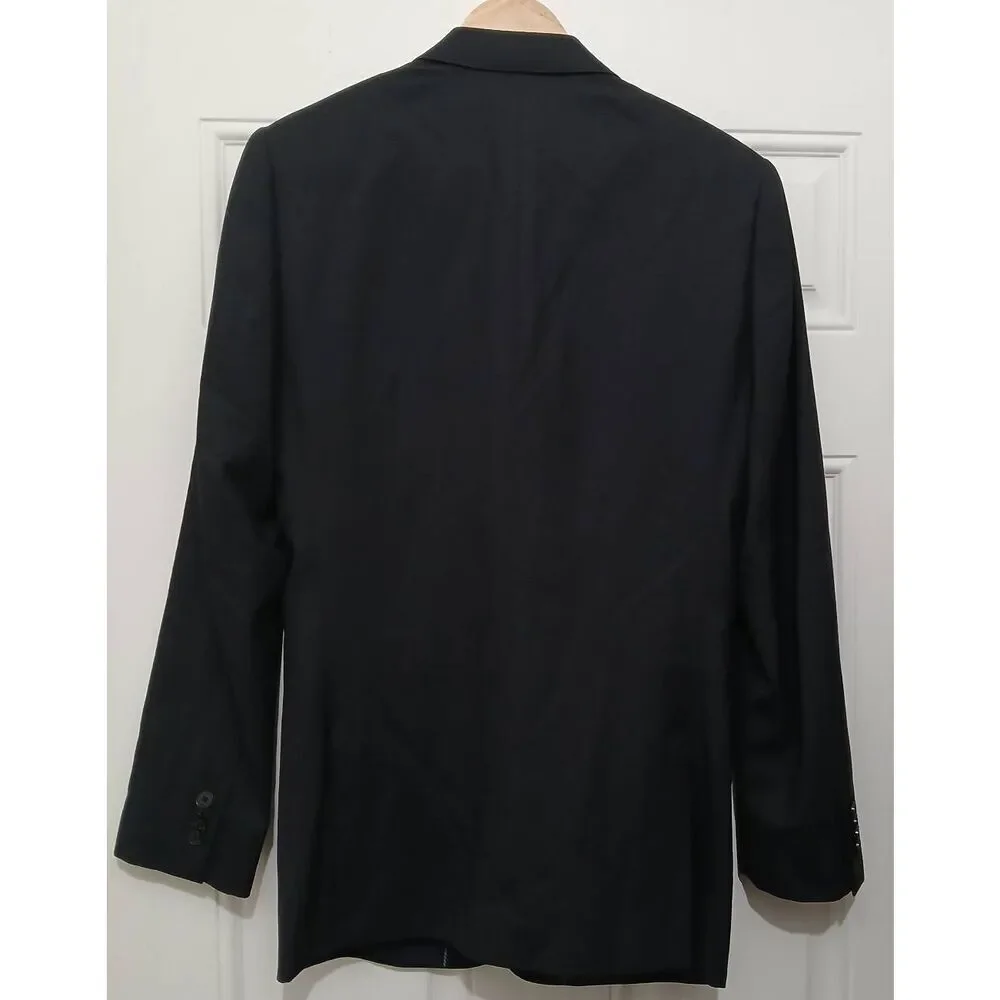 Banana republic mens 36R blazer marzotto Italian virgin wool  fabric gray